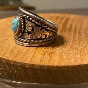 Hyo silver turquoise ring